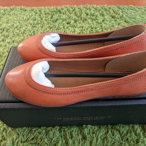 Frye Carson Ballet Flats Sunset Orange 6